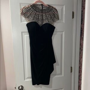 Xscape Black Embellished Formal Dress SIZE 4